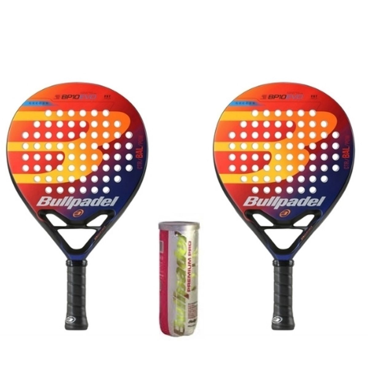 Bullpadel Pakketilbud (Bullpadel BP10 Evo 21 + Bullpadel Premium Pro)