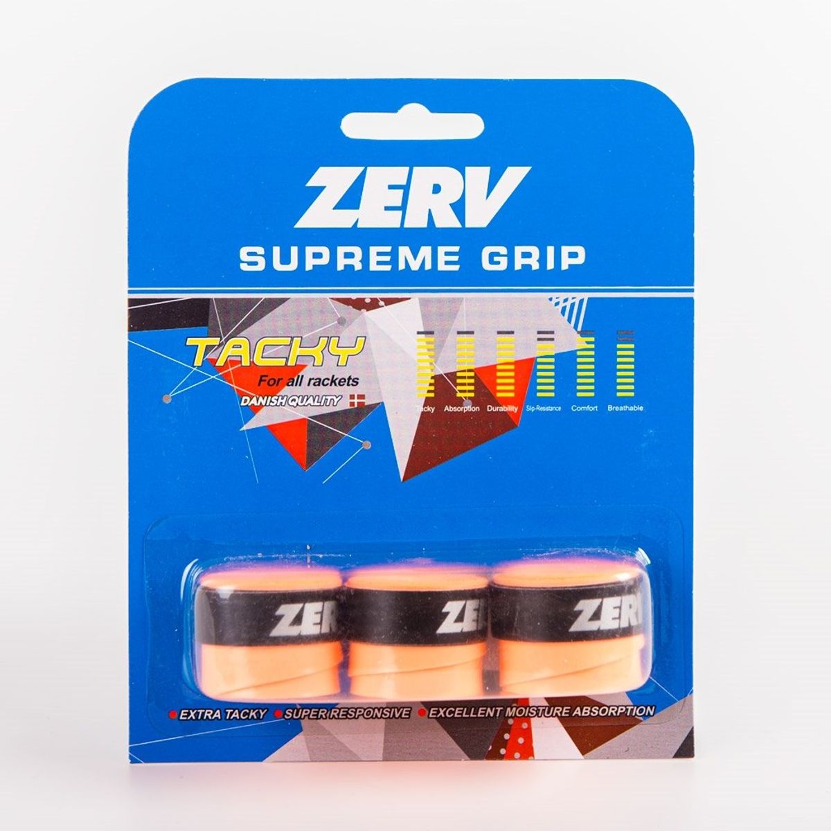 ZERV Supreme Grip Orange 3-pak