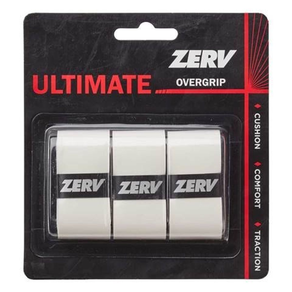 ZERV Ultimate Overgrip Hvid 3-pak