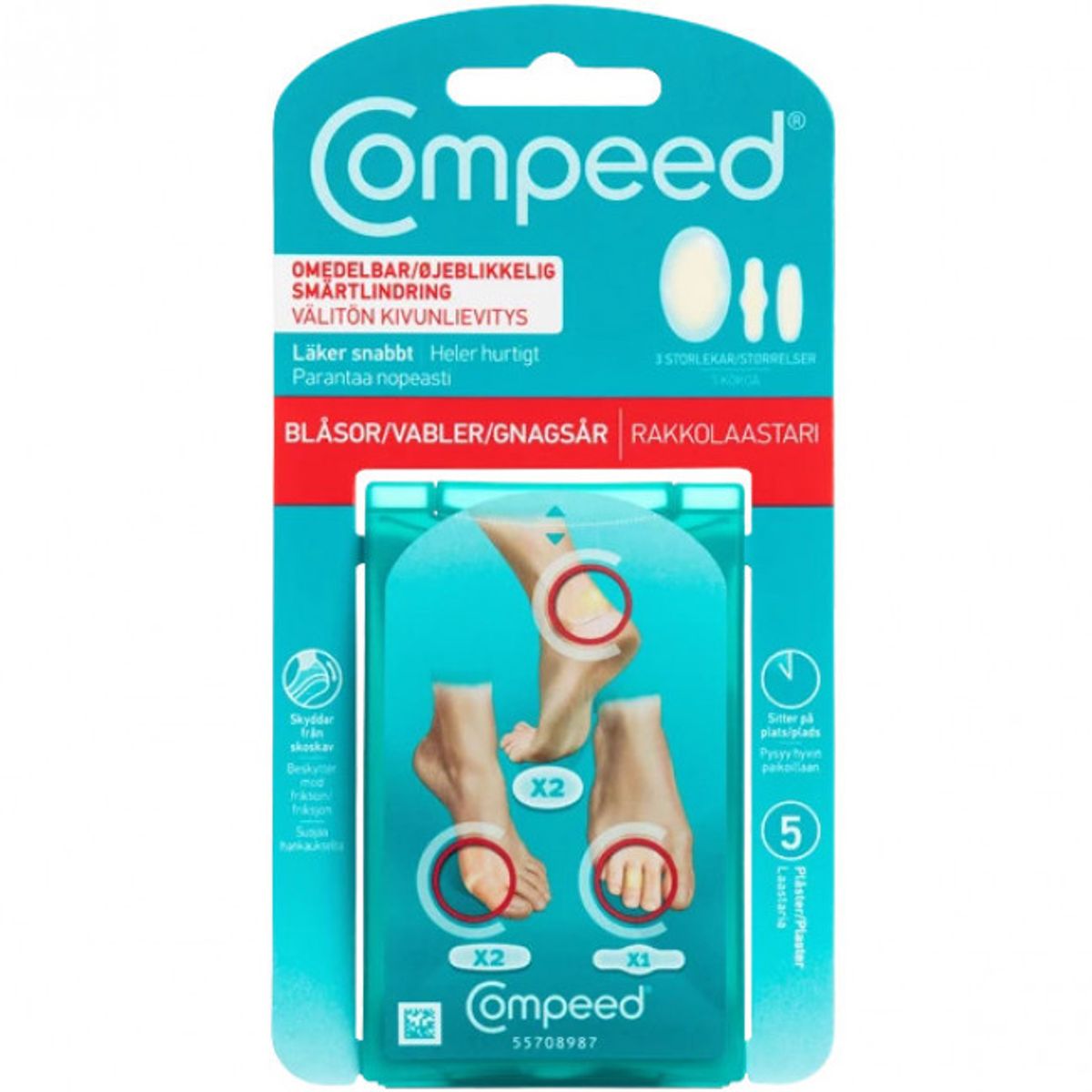 Compeed Vabel Mix, vabelplaster, 5 stk