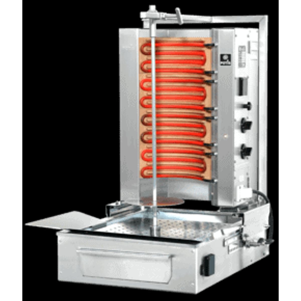 Kebabgrill m. bund motor - EL - 30 kg