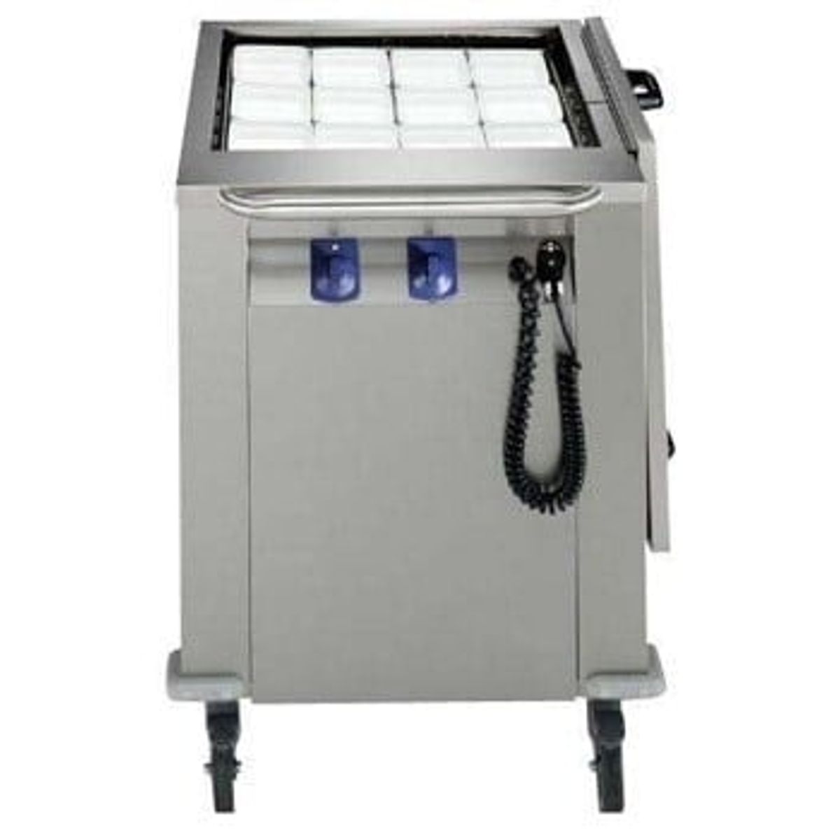 Mobil tallerkendispenser med varme 550X550mm