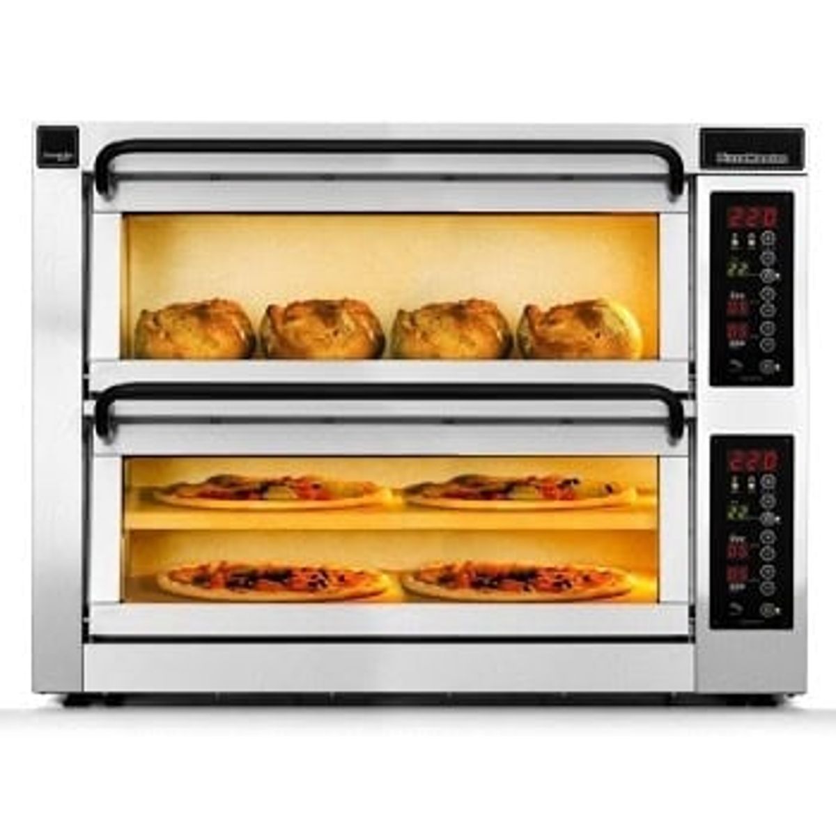 PizzaMaster Tabletop ovn, 2 sten, 2 ovne-