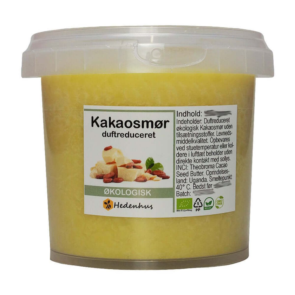 Kakaosmør, Duftreduceret - Økologisk - 2,5 kg