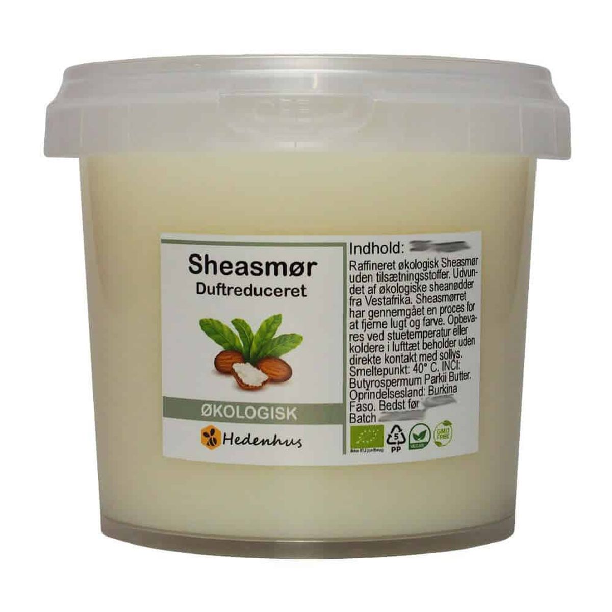 Sheasmør - Økologisk - raffineret - 1 kg