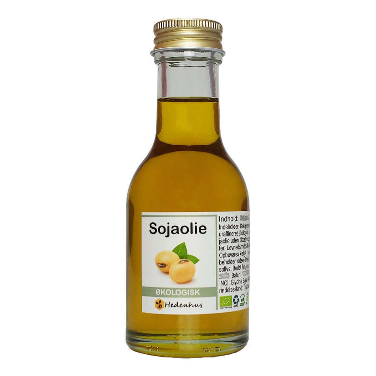 Sojaolie - Økologisk - Koldpresset & Uraffineret - 100 ml