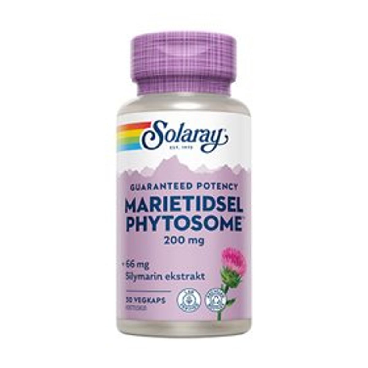 Solaray Marietidsel Phytosome &bull; 30 kap.