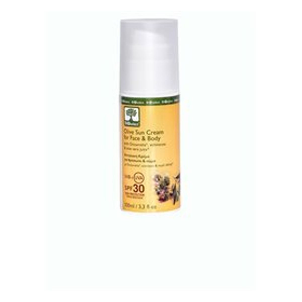 Bioselect Olive Sun Cream for Face & Body SPF 30 - 100 ml.