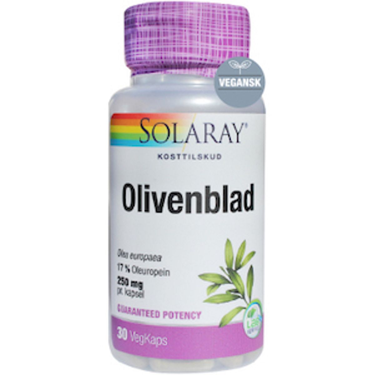 Solaray Olivenblad 30 kaps.