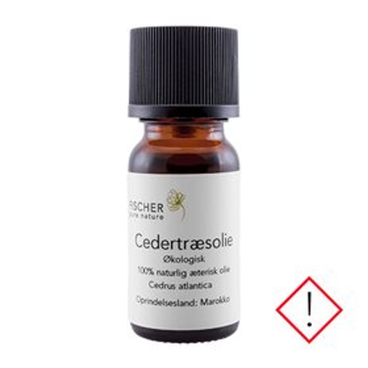 Fischer Pure Nature Cedertræsolie æterisk øko &bull; 10ml.