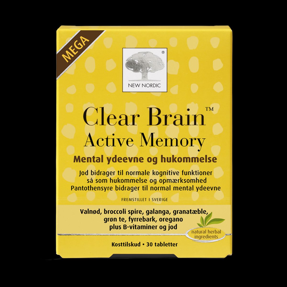 New Nordic Clear Brain Active Memory 30 tabletter