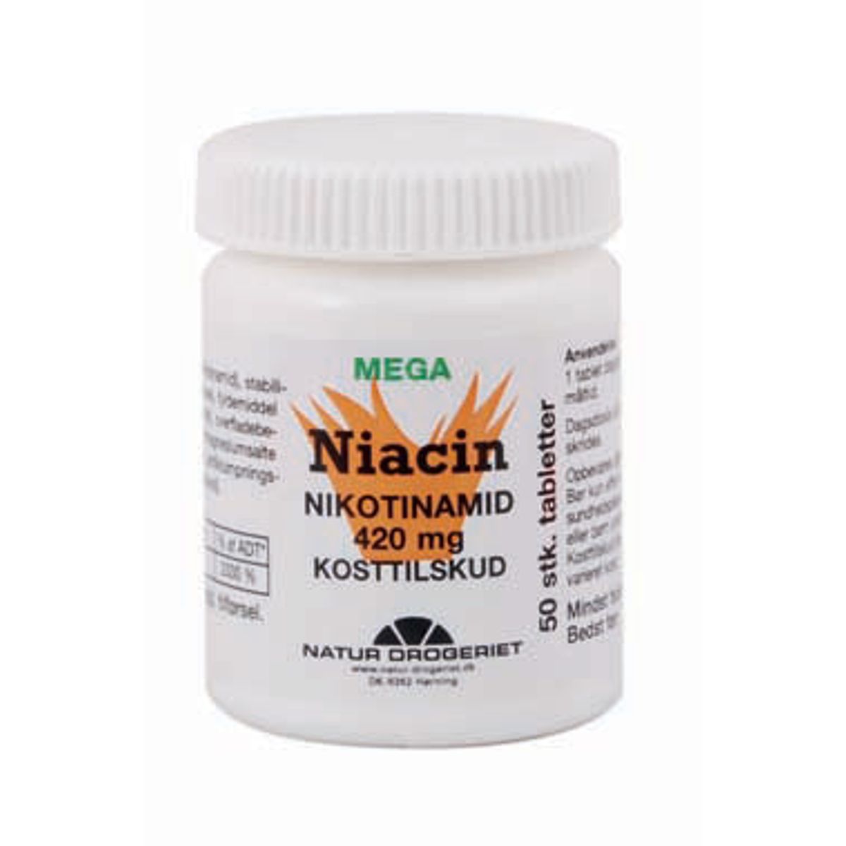 ND Niacin (nikotinamid) 420 mg 50 tabletter