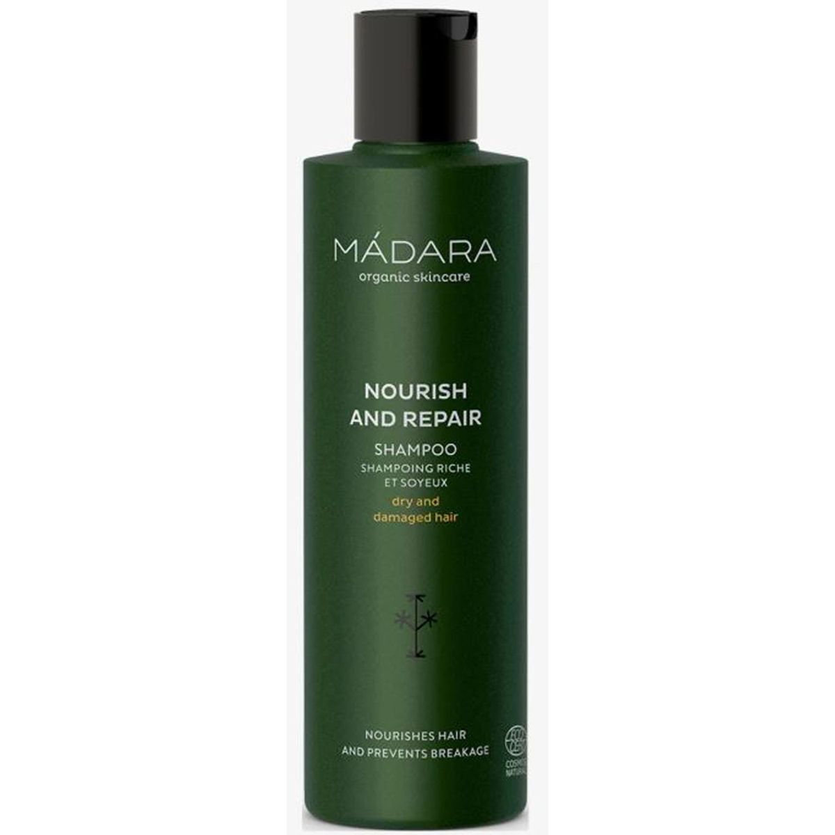 Madara organic skincare nourish and repair shampoo dry and damaged hair 250ml