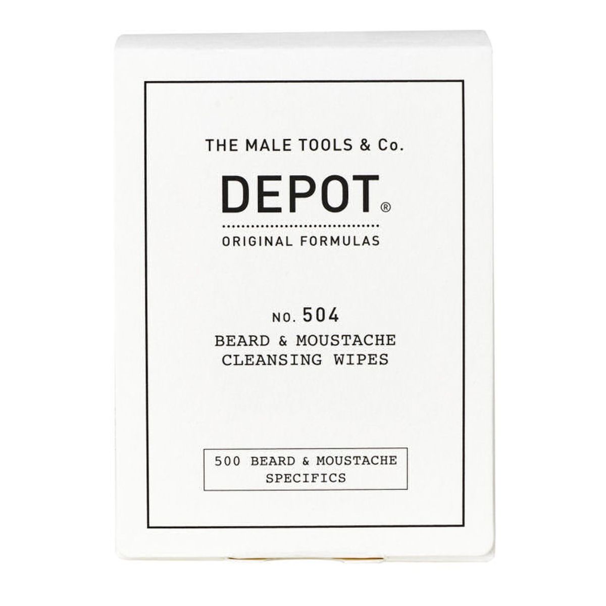 The male tools & co depot no. 504 beard & moustache cleansing wipes 12 stk.