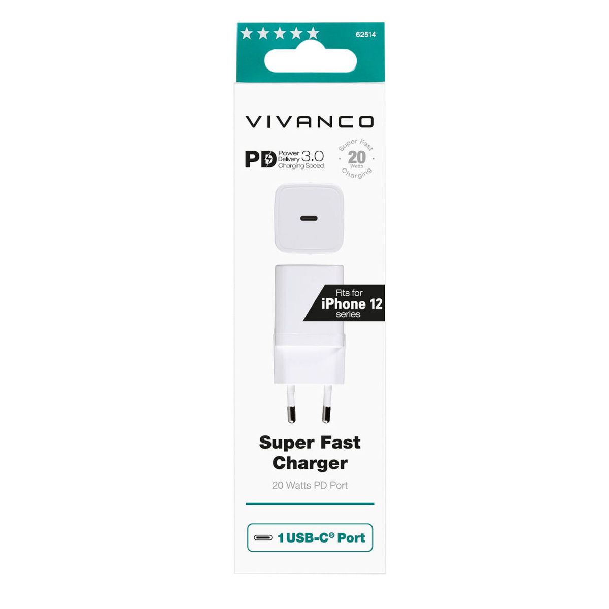 Vivanco PD 3.0 super hurtigoplader USB-C port