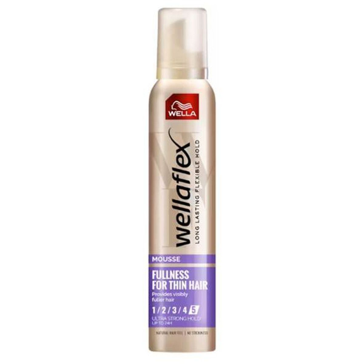 Wella wellaflex mousse long lasting flexible hold fullness for thin hair ultra strong hold 5 200ml