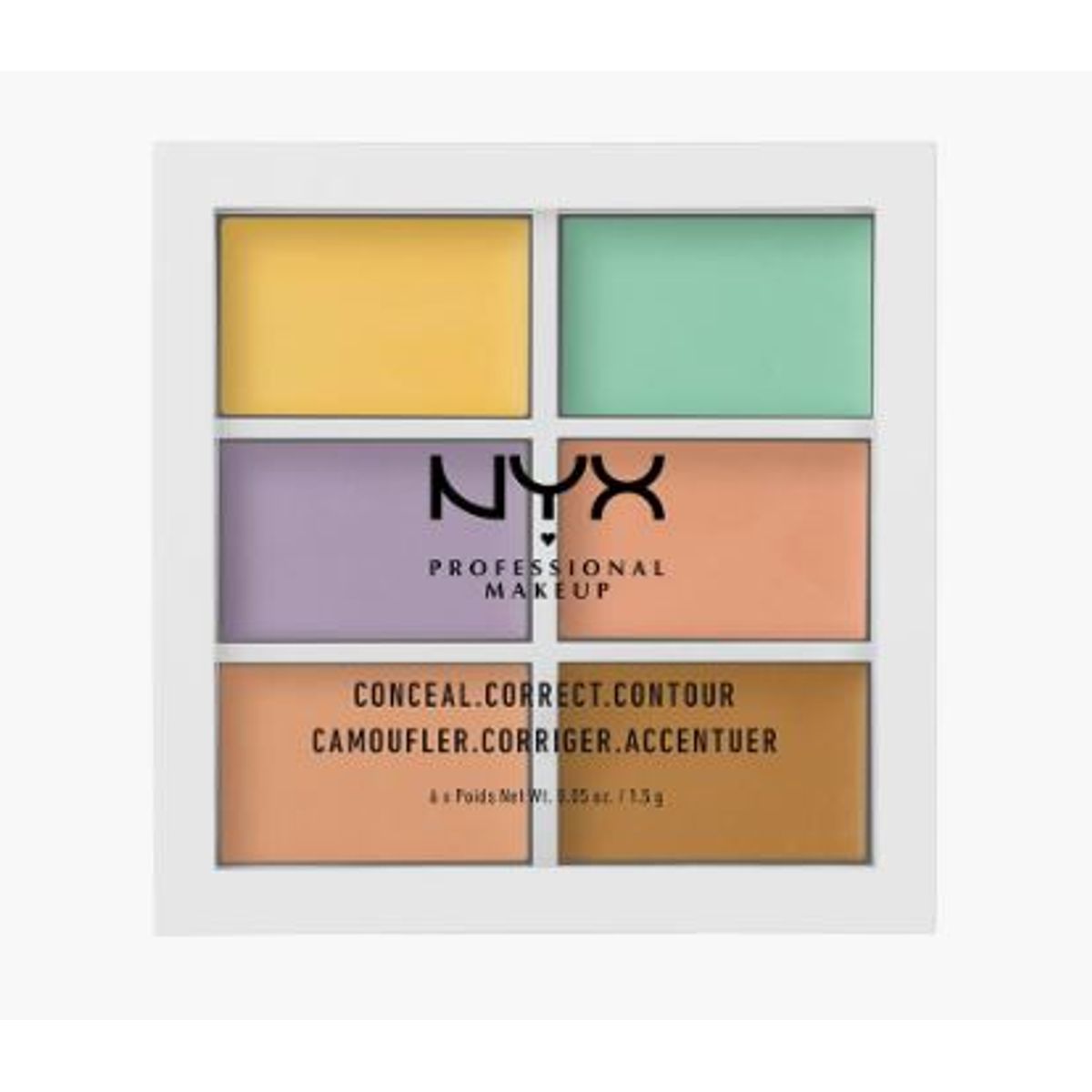 NYX color correcting concealer palette 6 farver