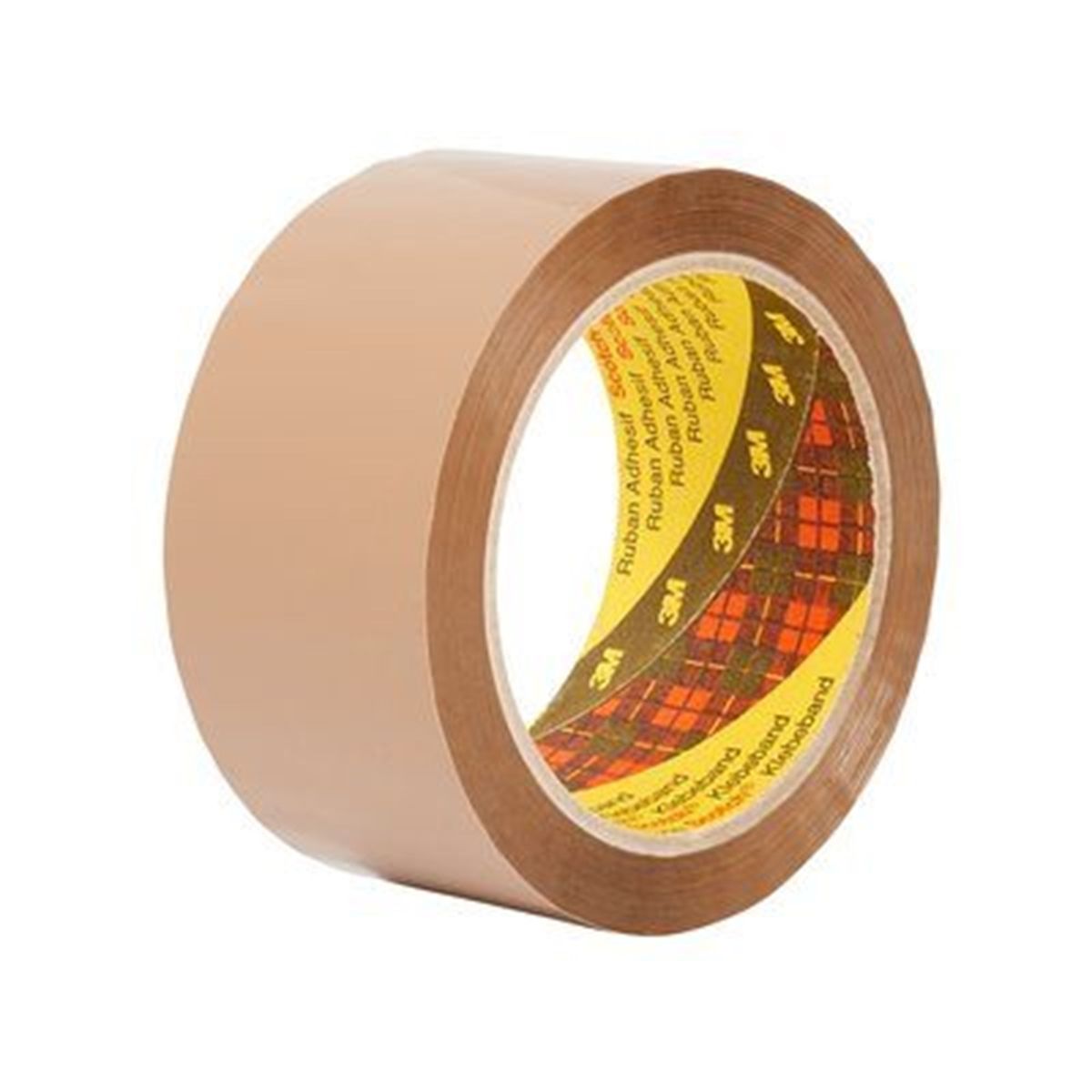 3M Scotch emballagetape, brun, 50 mm x 66 m, 6 ruller