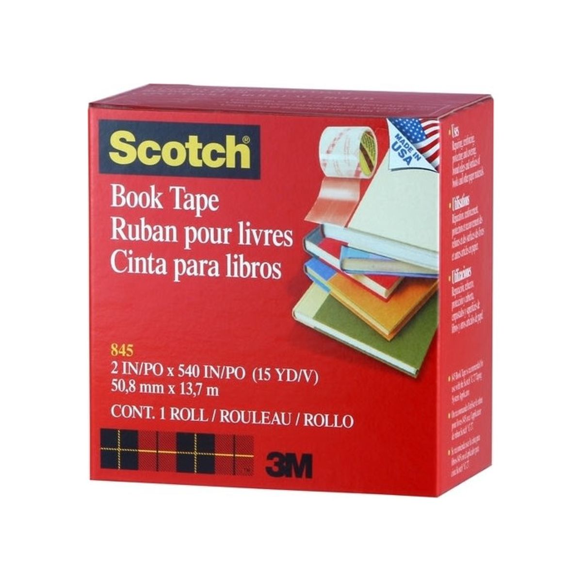 3M Scotch bogtape 50 mm x 14 m, transparent