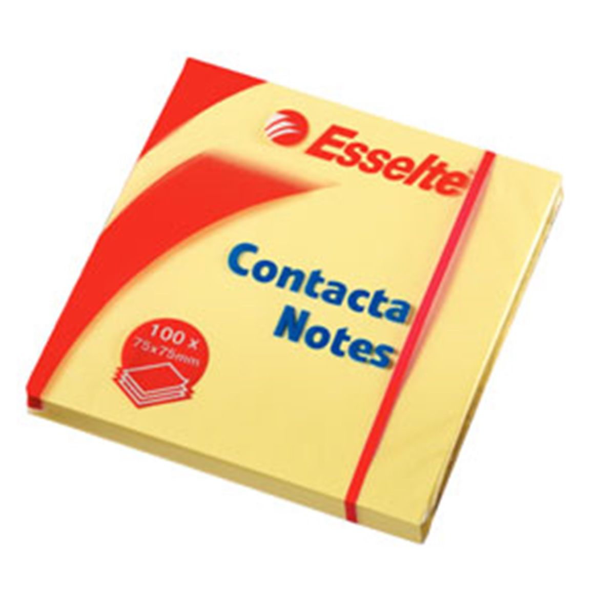 Contacta Notes 75x75 mm gul