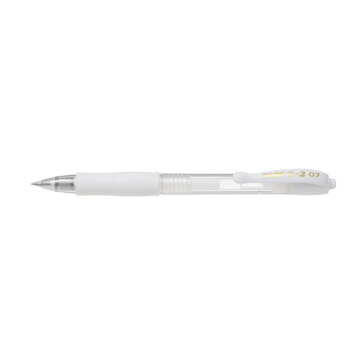 Gelpen m/klik G-2 0,7 pastel hvid