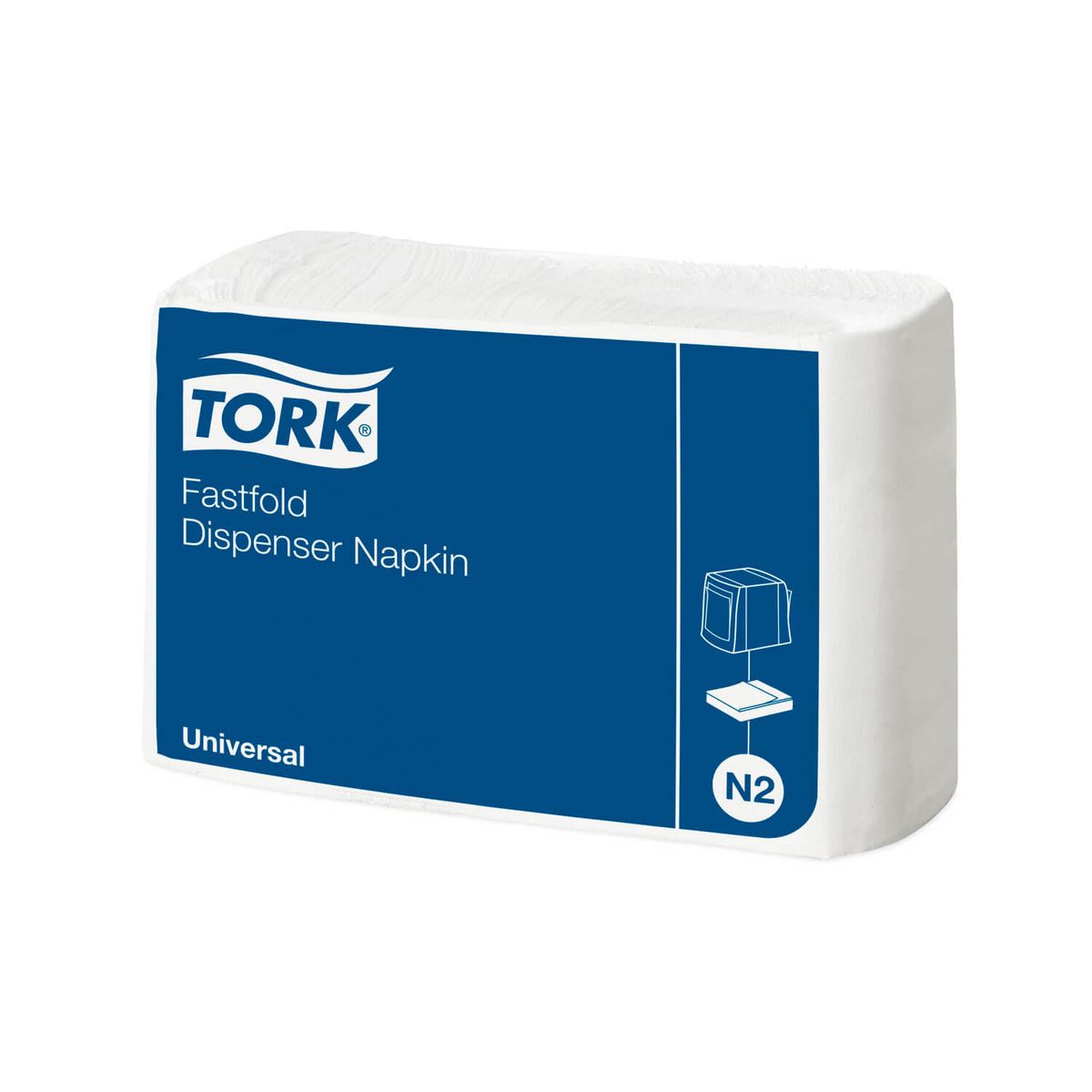 Udgår: Tork Fastfold Dispenser Napkin Universal N2, interfoldede dispenserservietter, 10800 servietter