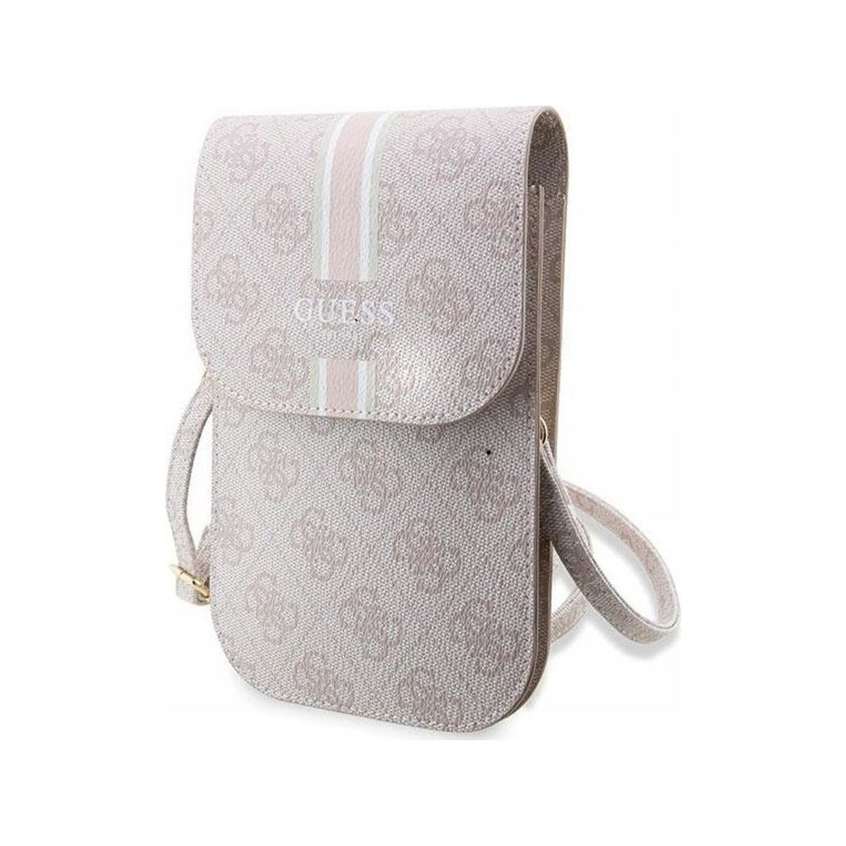 Guess Guess 4G Stripes - Torebka Crossbody Na Telefon (Róowy)