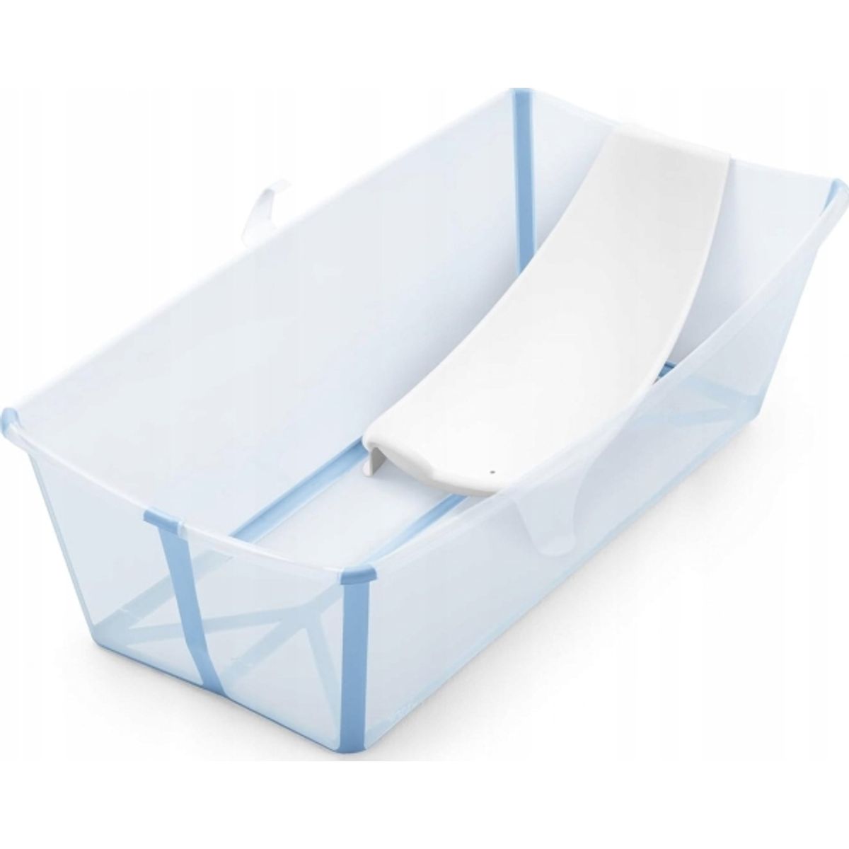 Stokke Flexi Bath - X-Large Sammenklappeligt Babybad, Komplet Med Foring | Ledyno Blå