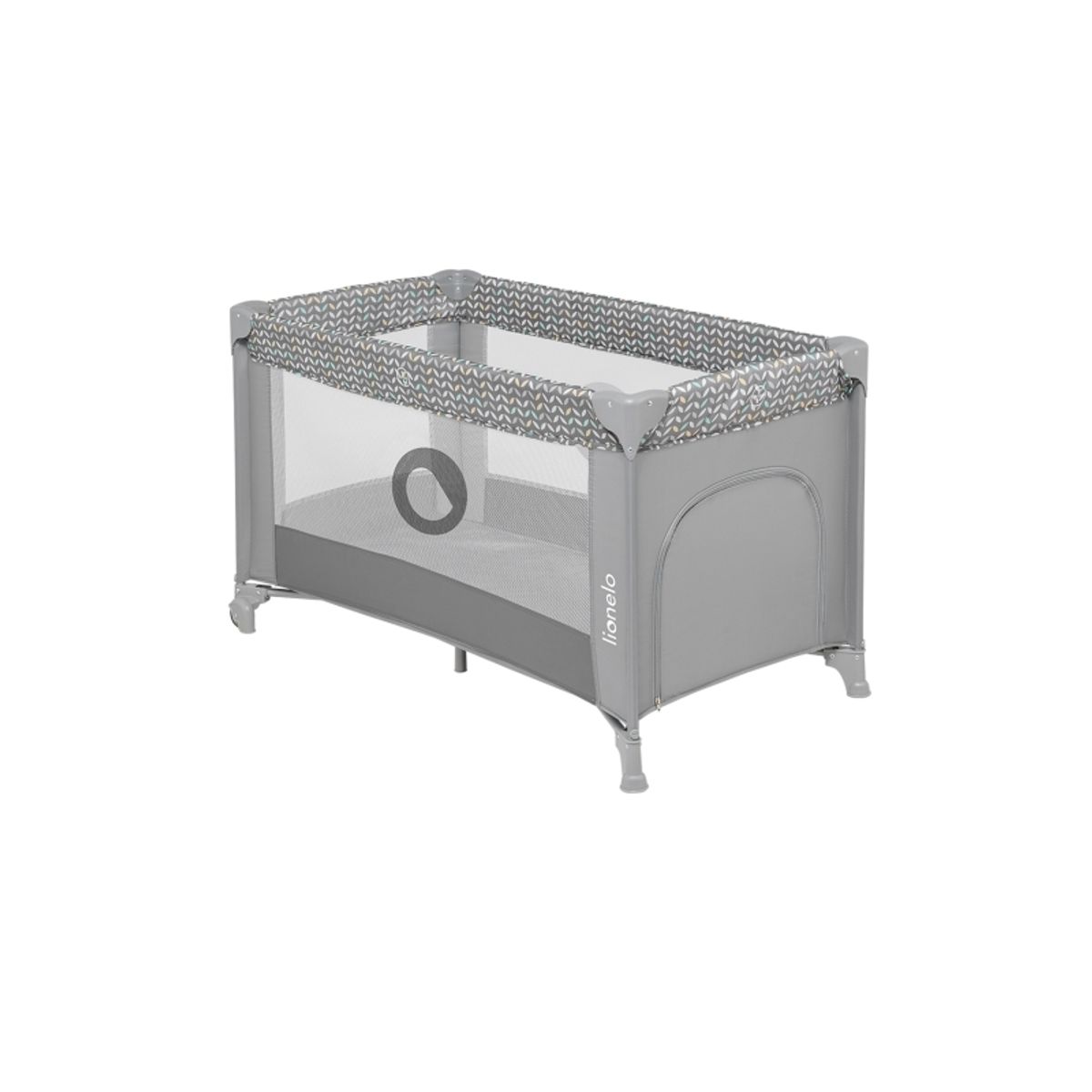 Lionelo Travel Cot Lionelo Stefi Gray Concrete Multicolor