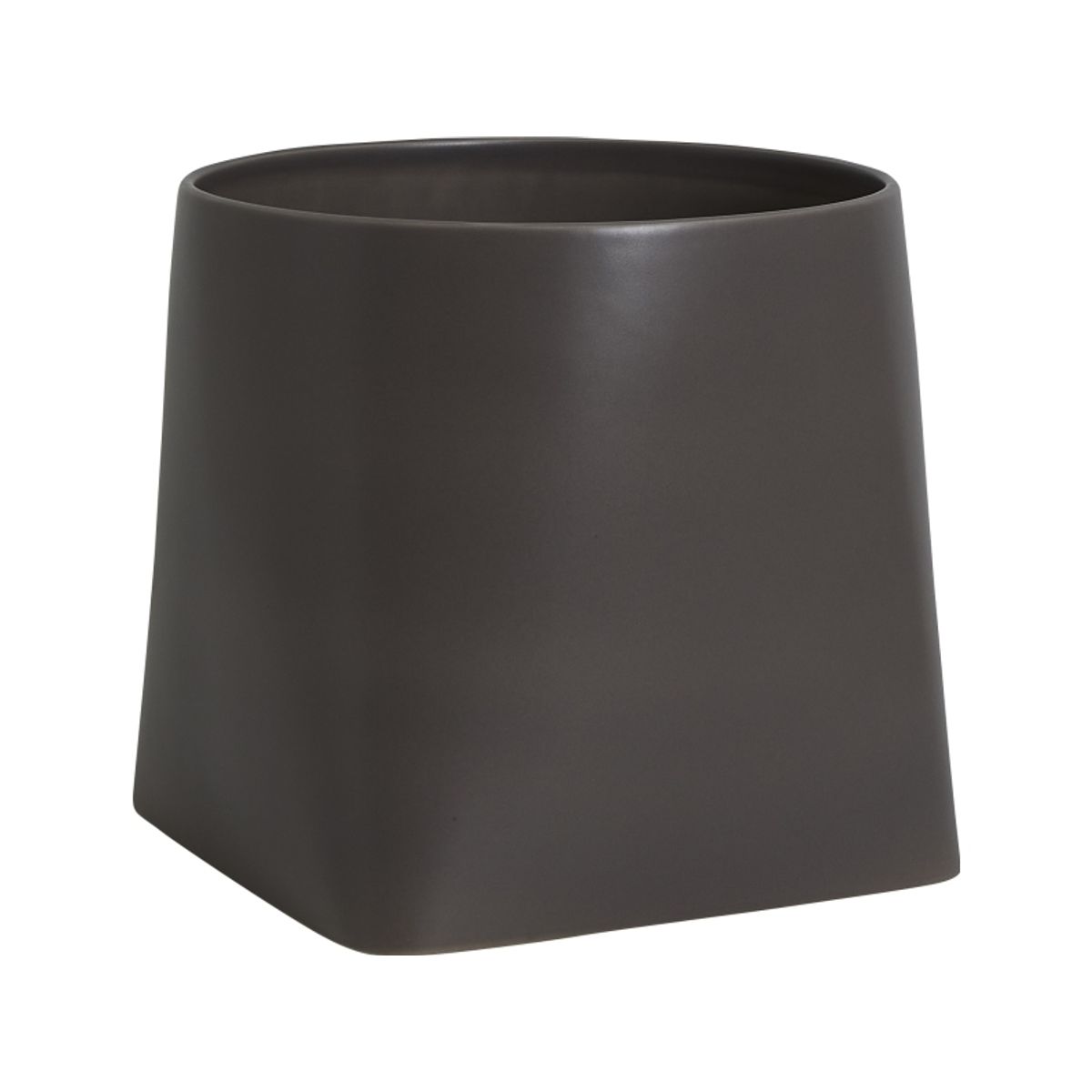 Markslöjd Somma Ceramic Pot, Medium, Dark Grey