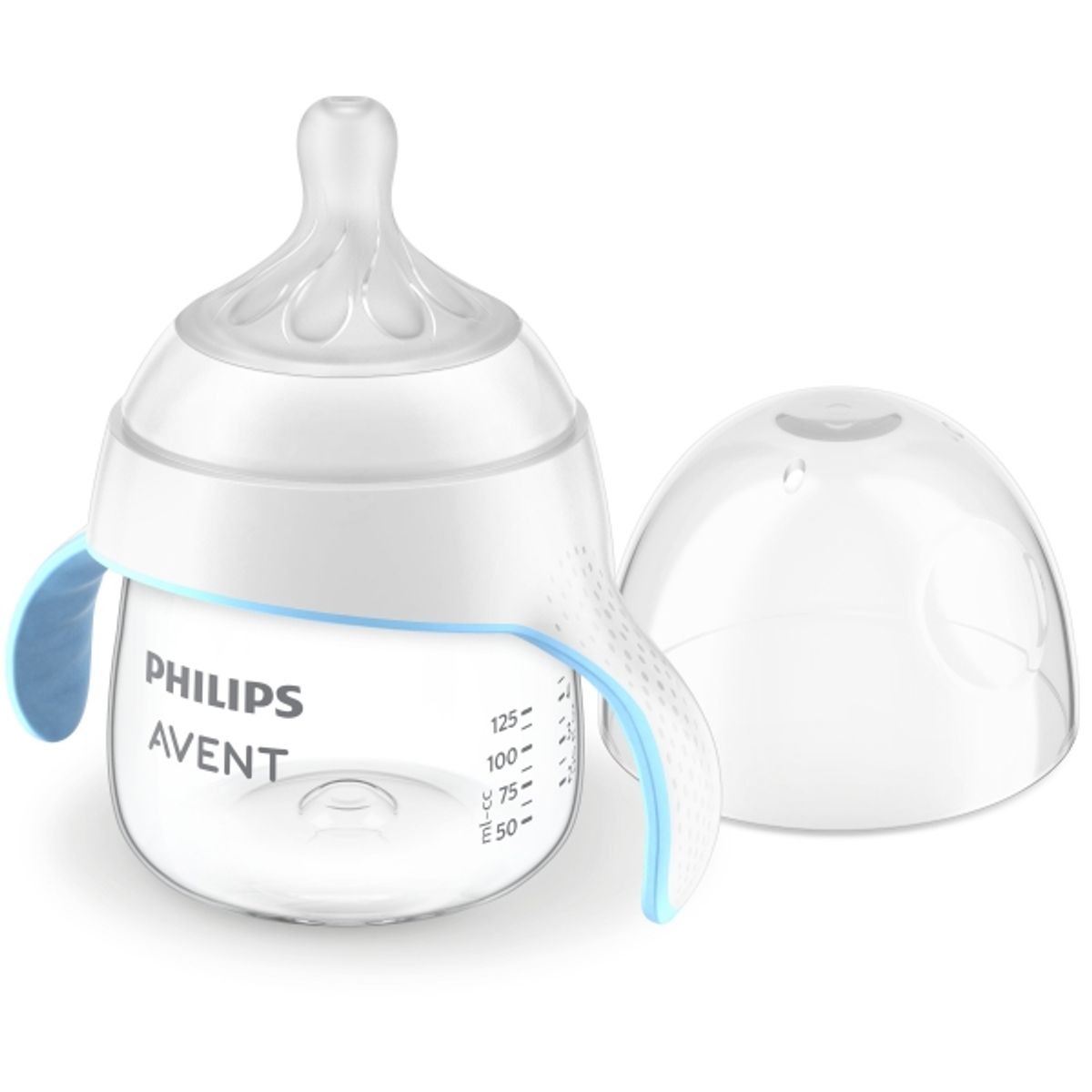 Philips Avent Natural Response Scf263/61 Øvebæger, Tudfri Kop, Transparent, Hvid, Polypropylen (Pp), Dreng/Pige, 12 Måned(Er), 150 Ml