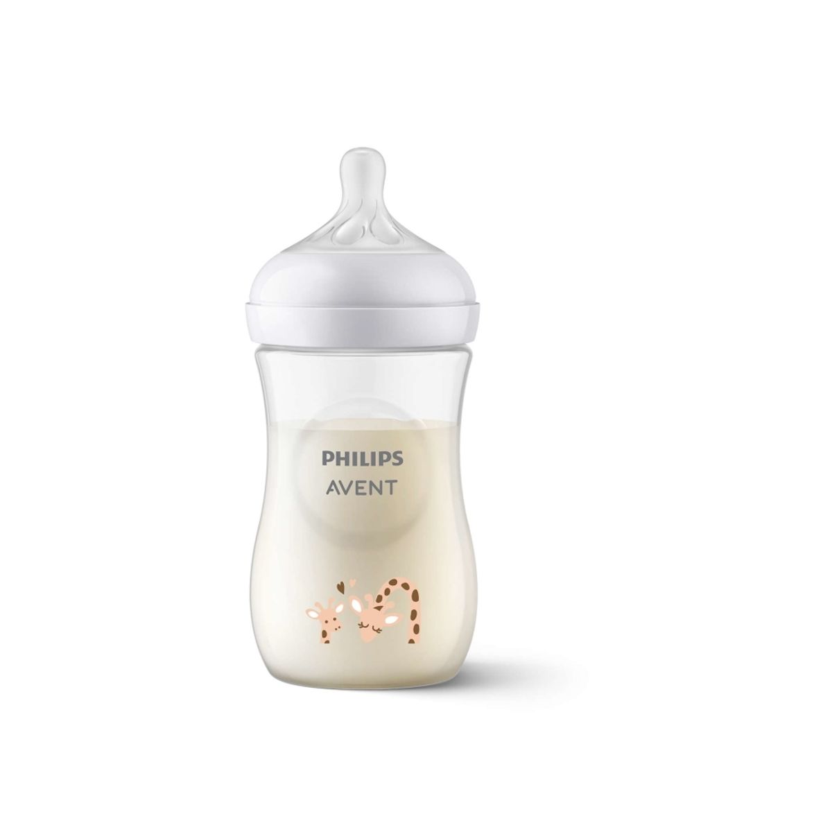 Philips Avent Natural Response Scy903/66 Baby Bottle That Works Like The Breast, Orange, Transparent