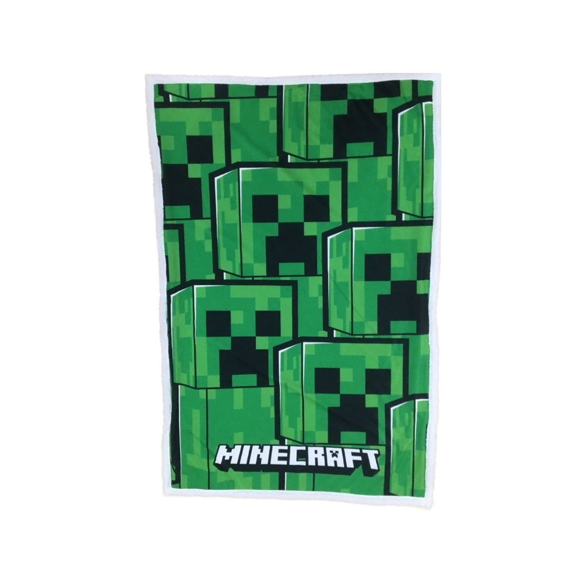 Minecraft Fleece Tæppe - 100 X 140 Cm