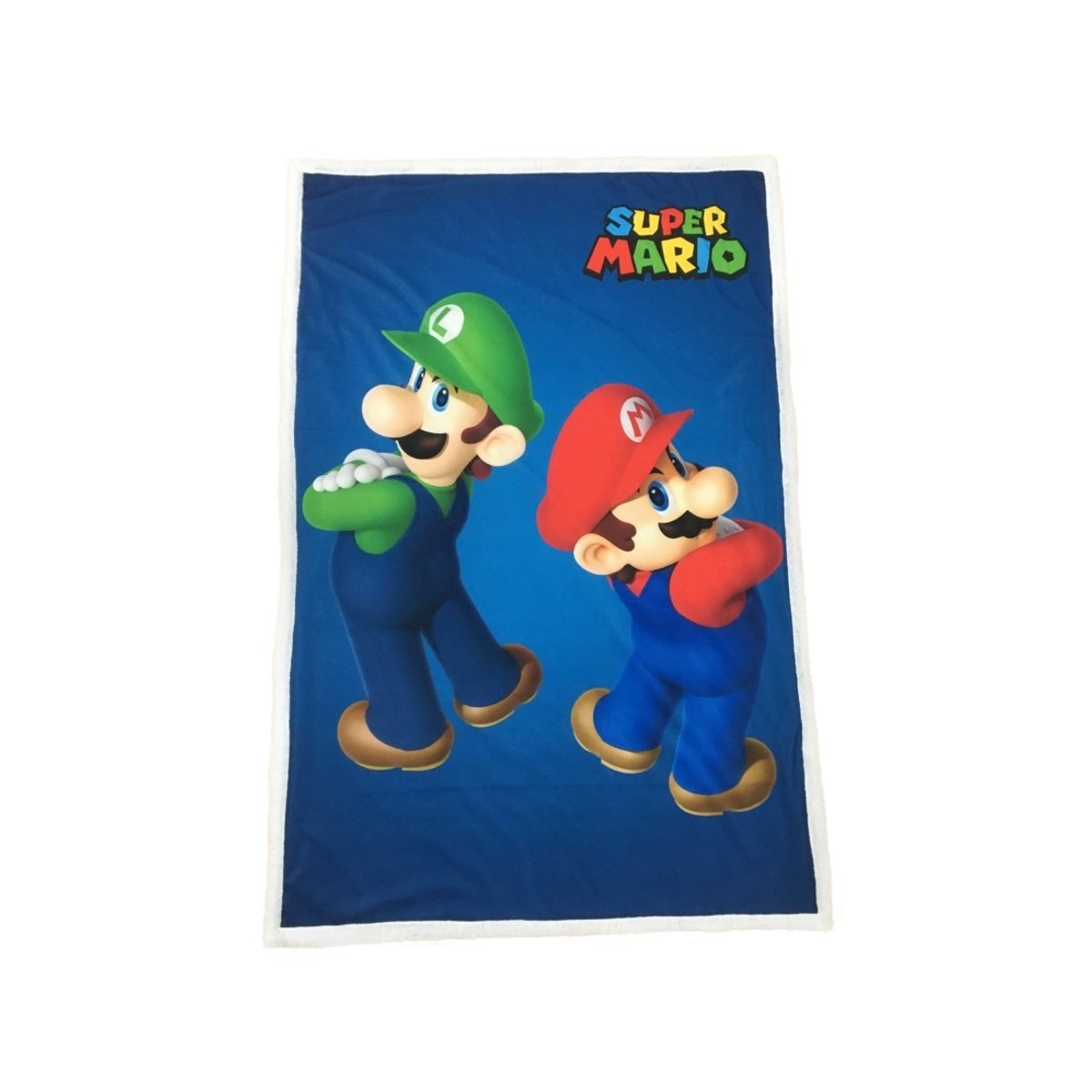 Super Mario Sherpa Fleece Tæppe - 100 X 150 Cm