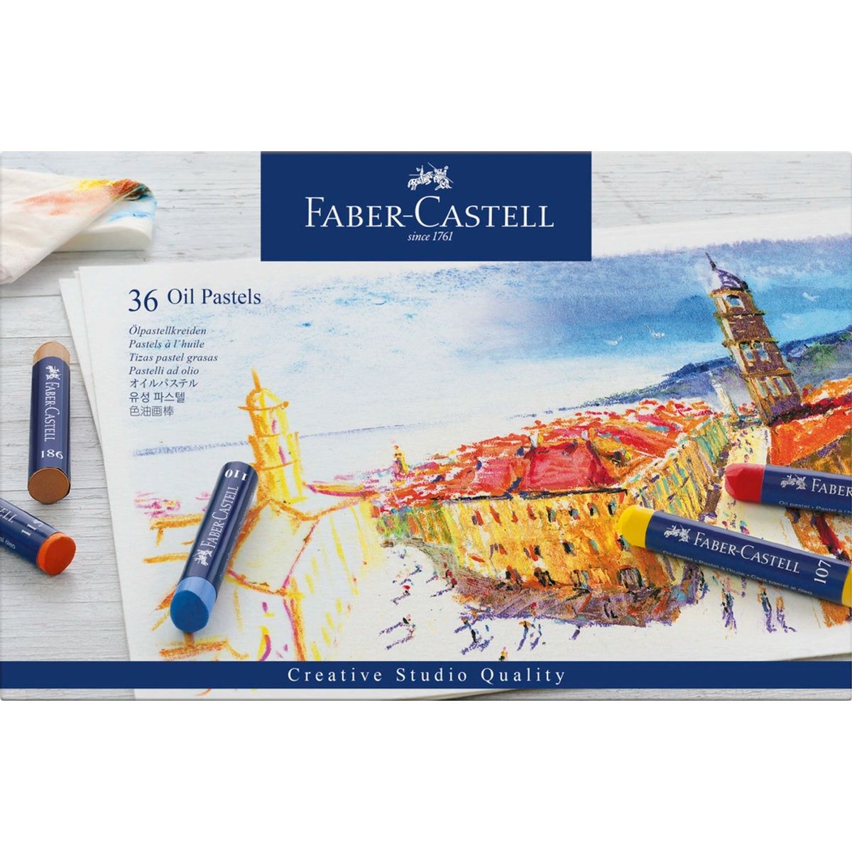 Kridt oliepastel Faber-Castell 36 stk