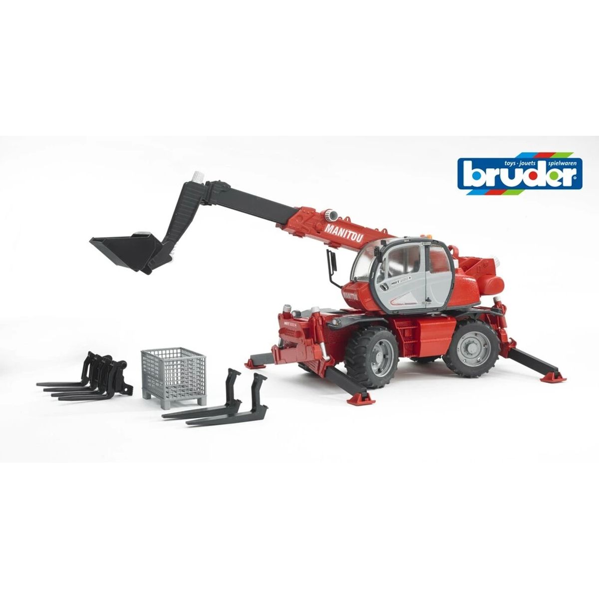 Manitou teleskop gaffeltruck MRT 2150 med tilbehør