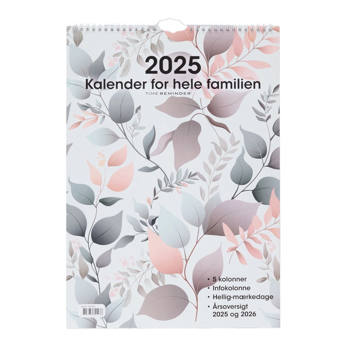 Familiekalender 2025 A3 5 personer