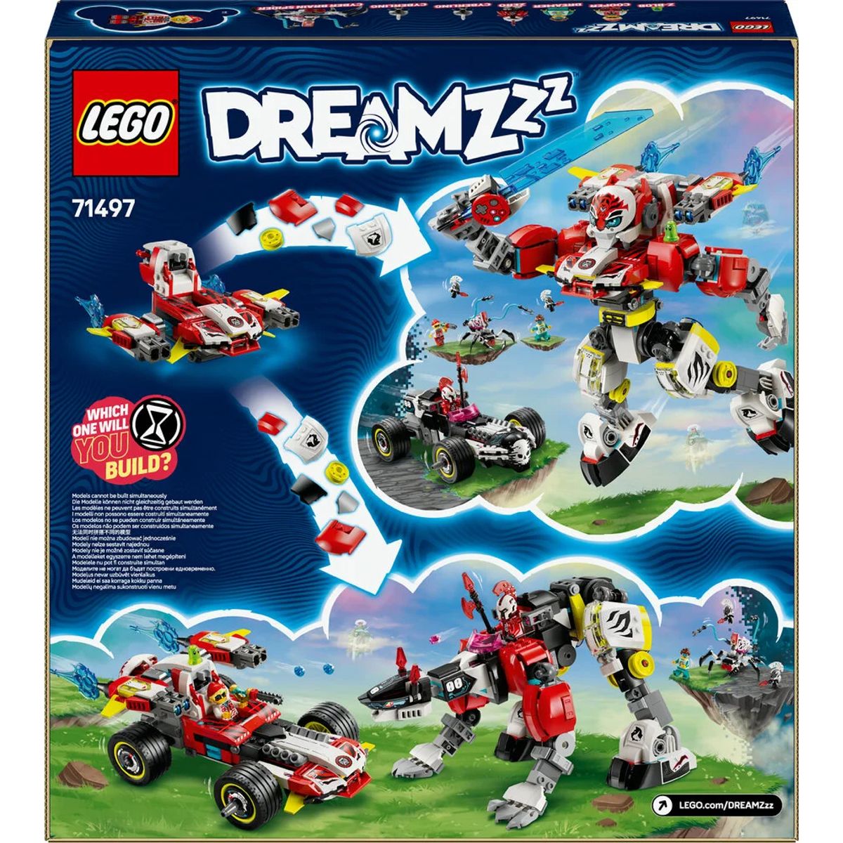 71497 LEGO DREAMZzz Coopers tiger-mech og Zeros hotrod-bil