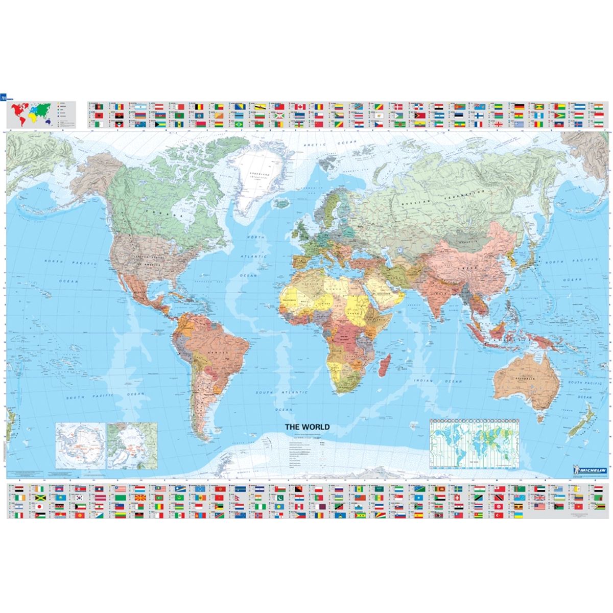 The World Flat Map