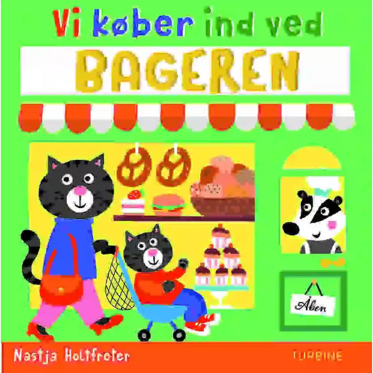 Vi køber ind ved bageren