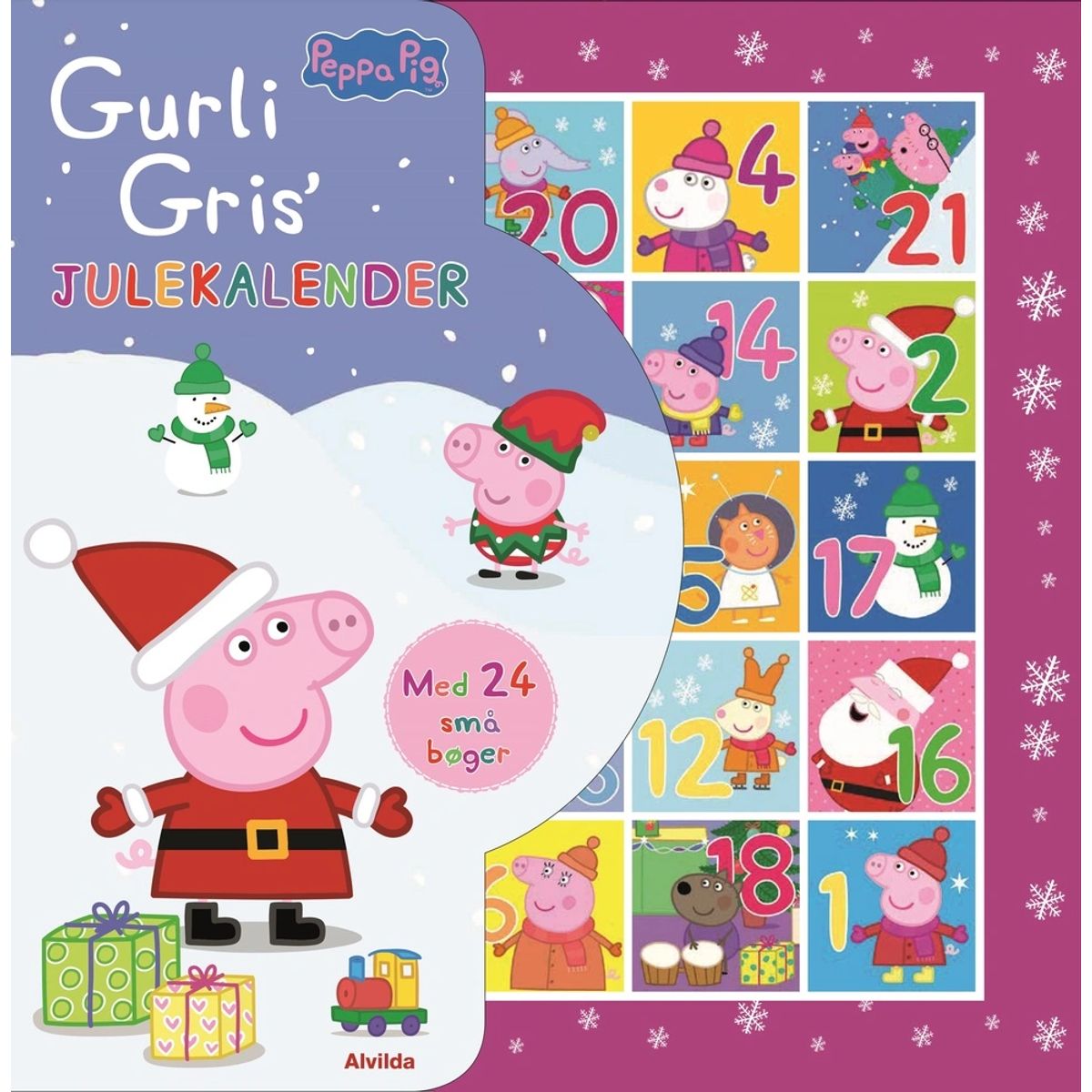 Peppa Pig - Gurli Gris - Julekalender med 24 små bøger