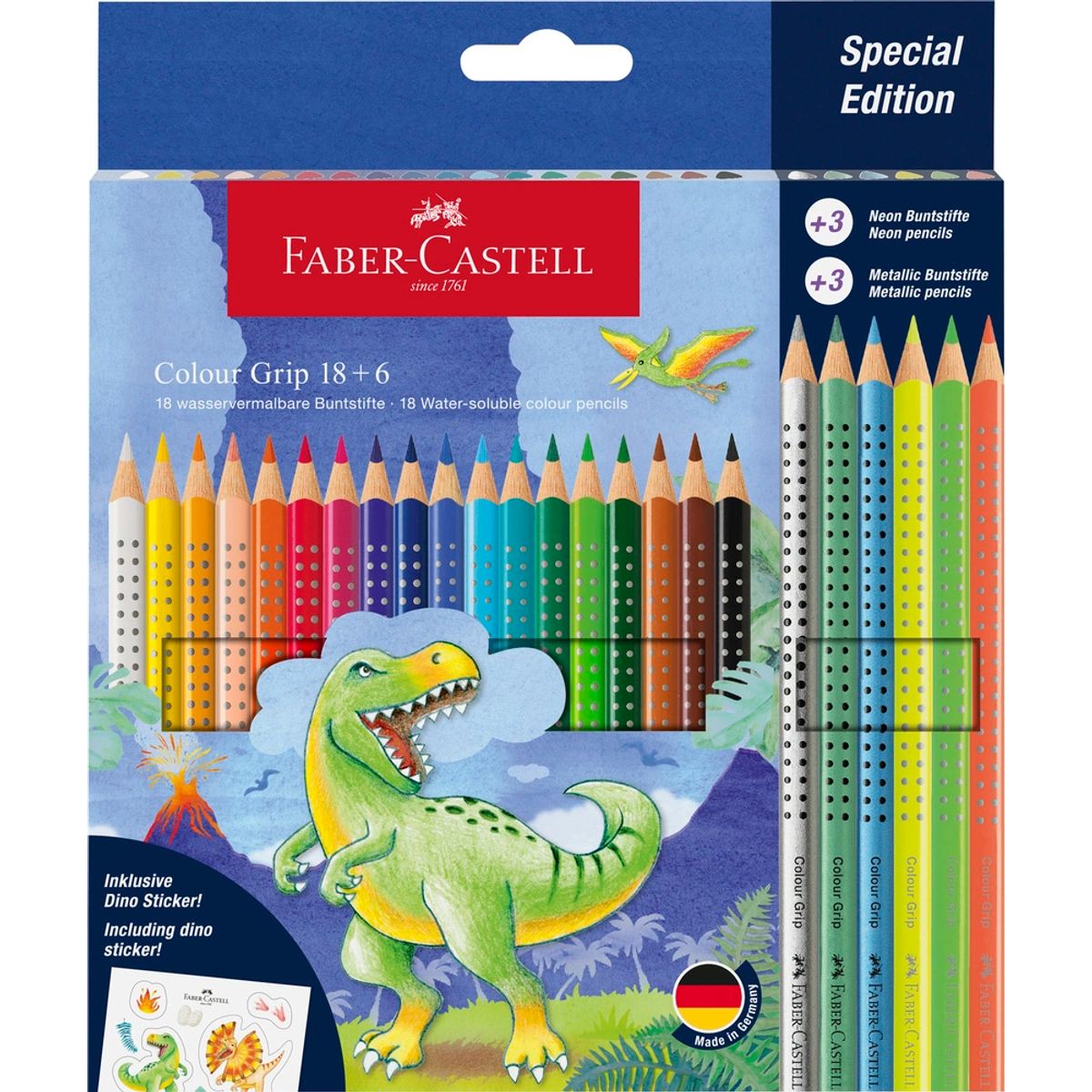 Farveblyanter Faber-Castell 18+6