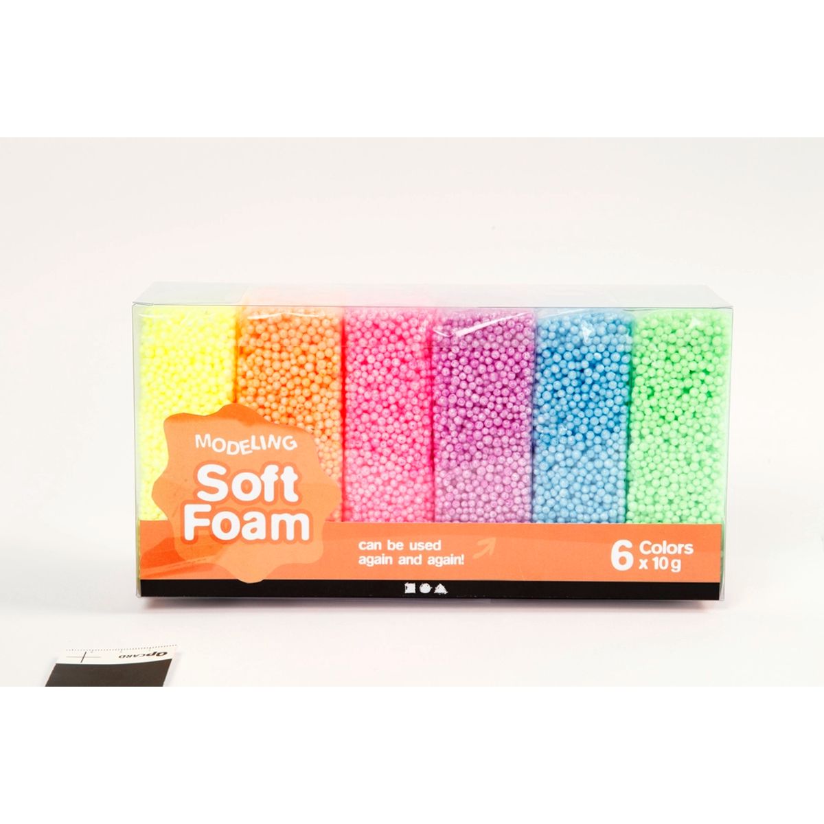 Soft foam 6 ass pastel farver 10 g