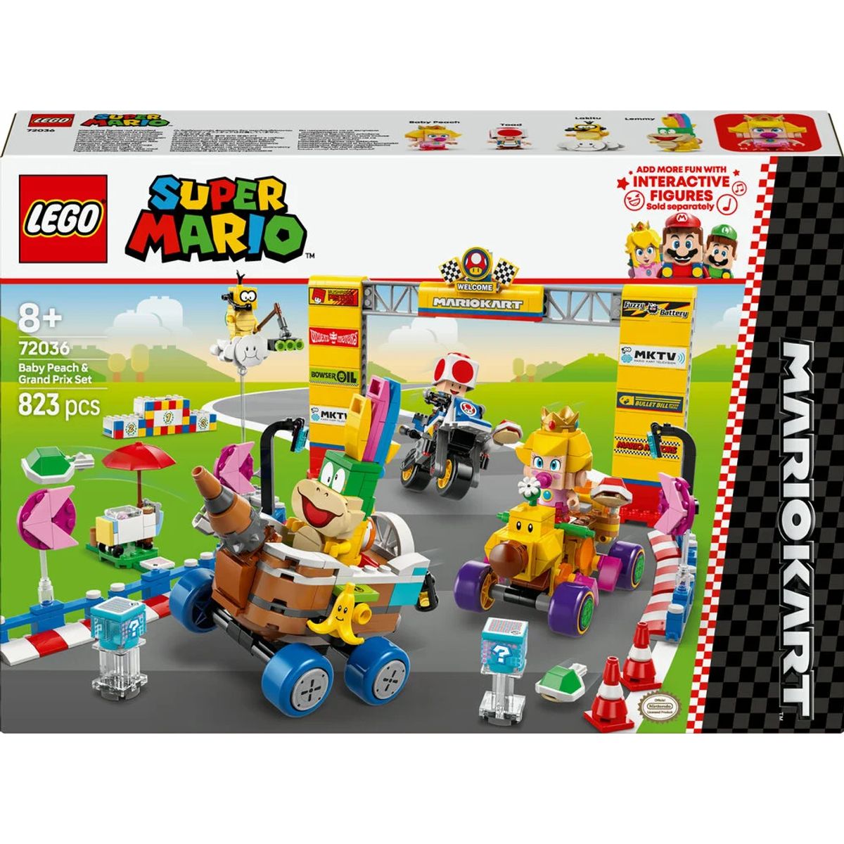 72036 LEGO Super Mario Mario Kart&trade; Baby Peach og Grand Prix-sæt