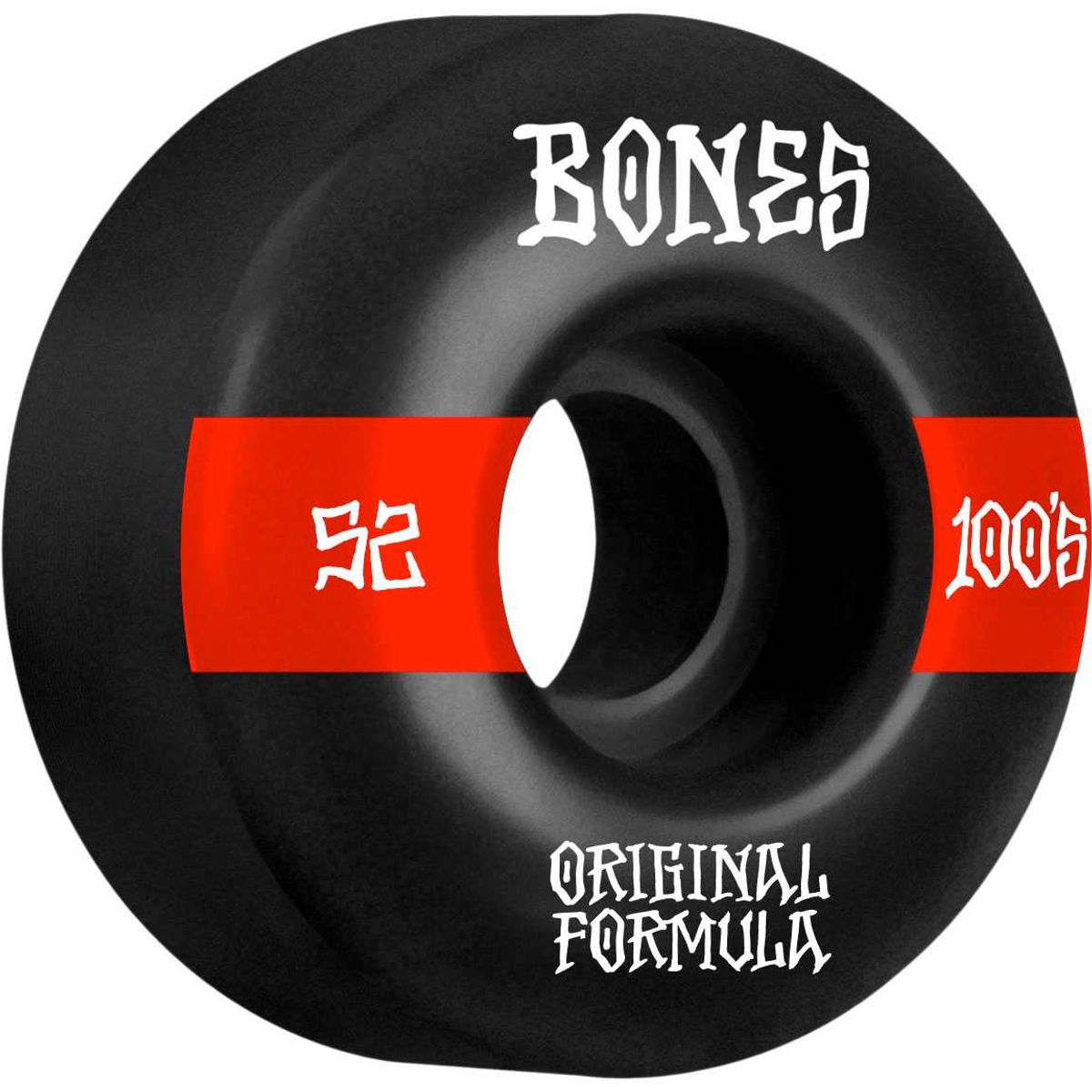 Bones Wheels OG Formula Skateboard Hjul 100 52mm V4 Wide 4pk Black