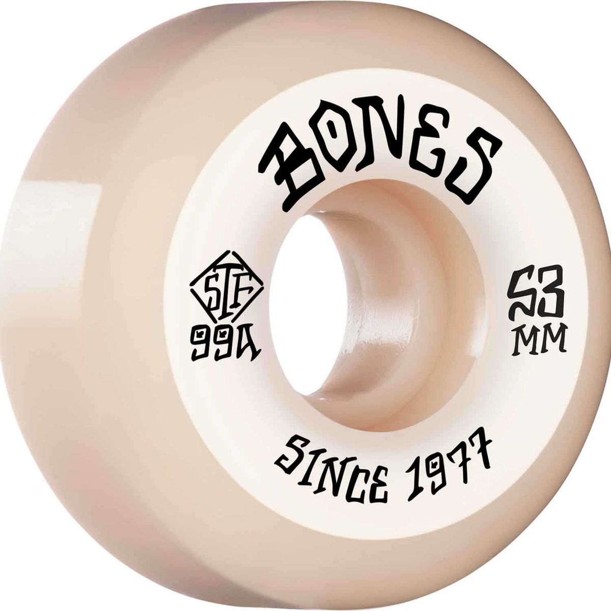 Bones Wheels STF Skateboard Heritage Roots 53mm V5 4pk Hvid