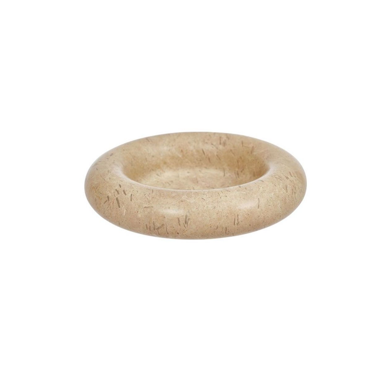 Savi marble candleholder Large, beige