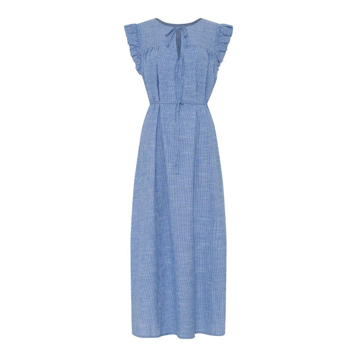 Stockholm sl Long Dress, medium blue stripe