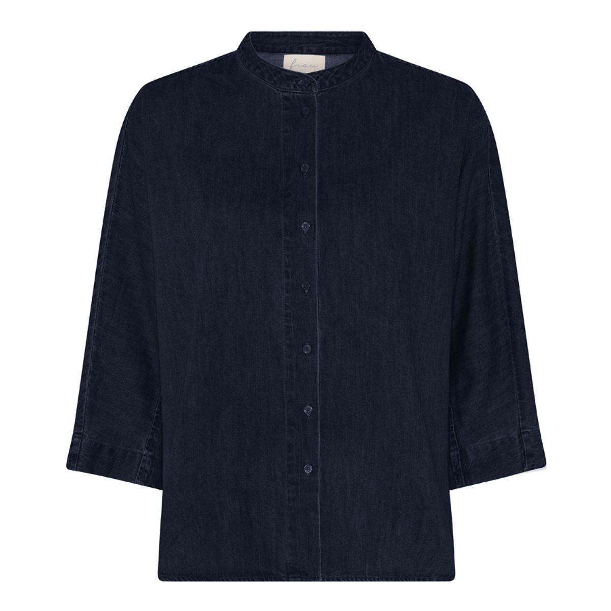 Seoul Short Denim Shirt dark blue