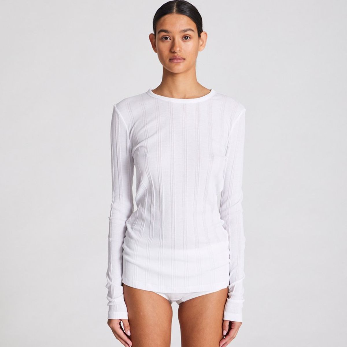 Thyra L/S Cotton Top Drop Needle - XL